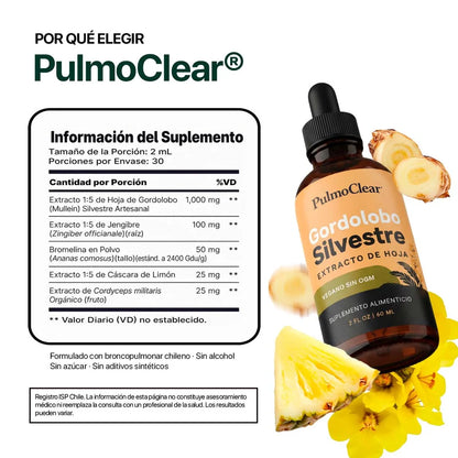 PulmoClear | Activador Mucociliar en gotas para fumadores y exfumadores
